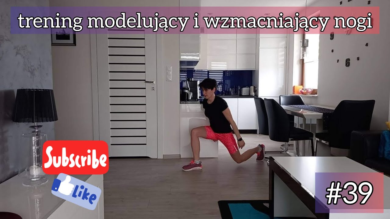 #39 Trening modelujący i wzmacniający nogi | krótki trening nóg| 2 serie ćwiczeń na nogi | wf online