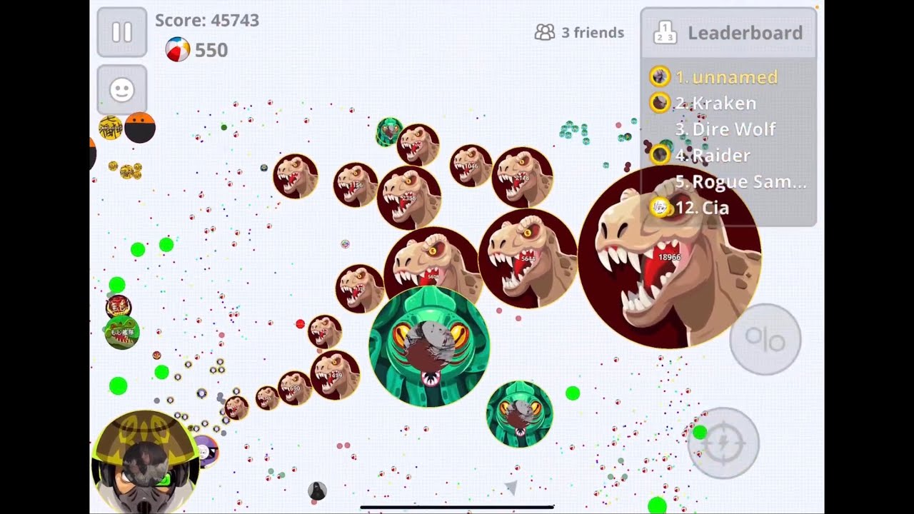 【Agar.io Mobile】朝困鯖潰しと1鯖分！