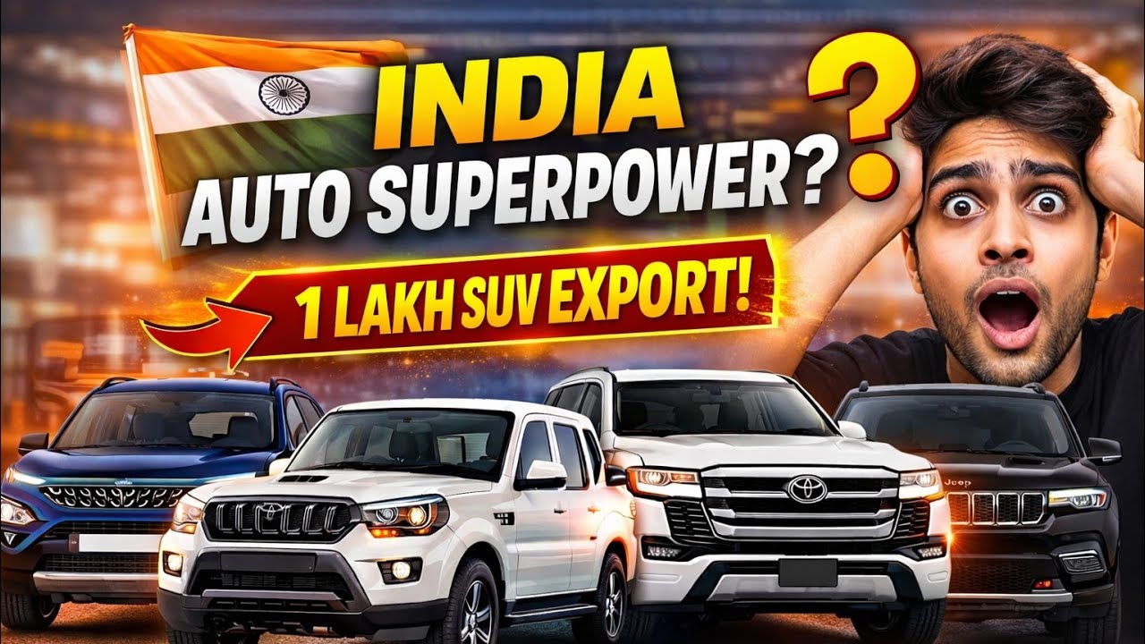 India Ban Raha Hai Global Auto Hub? 😳 1 Lakh SUV Export Deal Explained! #autonews 