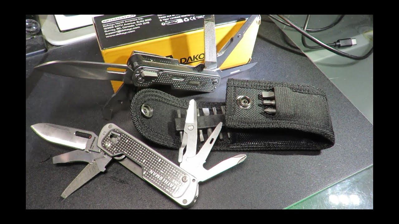 DAKOYU D4 (DL21) Bit Kit vs LEATHERMAN FREE T4