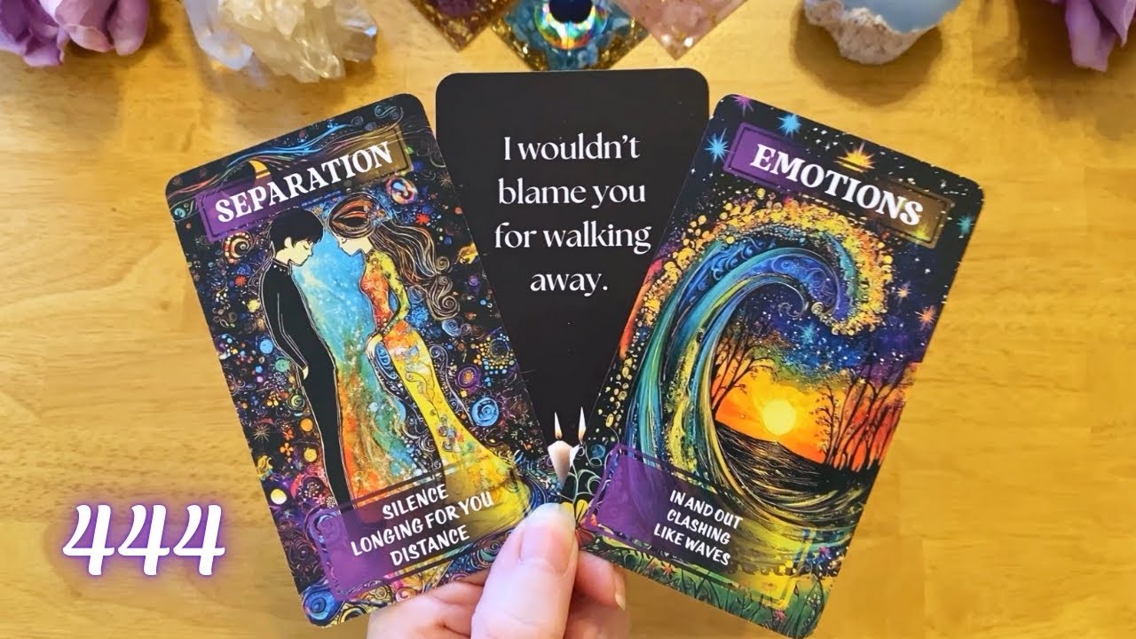 THEY ARE IN A PANIC RIGHT NOW! THEY'RE AFRAID YOU DON'T LOVE THEM ANYMORE 😨 (LOVE TAROT READING) 444