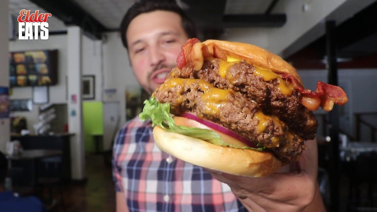 2-pound burger challenge in San Antonio, Texas | Elder Eats