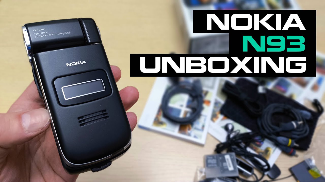 Nokia N93 Unboxing 4K (RM-55) - Review - Full Pack with all accessories