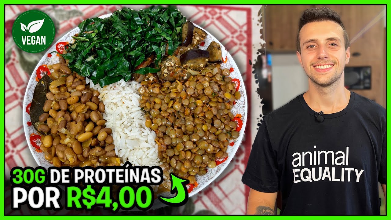 Como fazer um prato VEGANO, PROTEICO e BARATO? ✅🍛