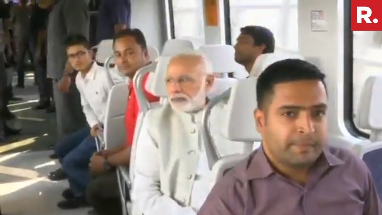 PM Narendra Modi Takes Metro Ride With Public In New Delhi