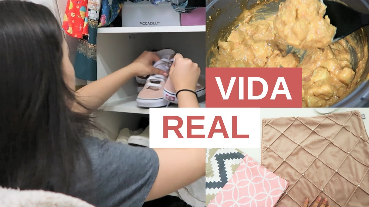 FIZ STROGONOFF P/ ALMOÇO, ORGANIZEI SAPATOS E ALMOFADAS NOVAS!