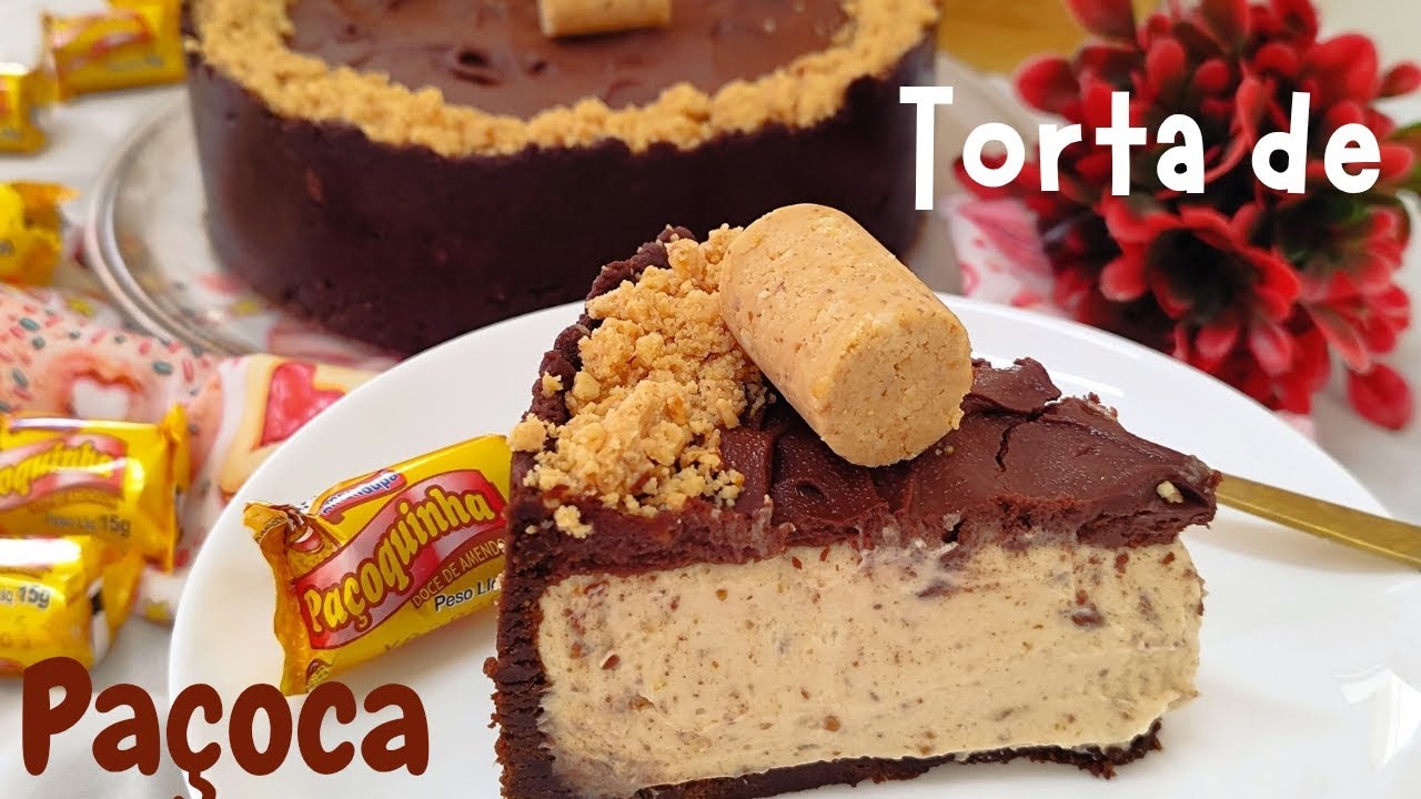 🍰 TORTA CREMOSA DE PAÇOCA COM CHOCOLATE: SOBREMESA IRRESISTÍVEL! / FÁCIL DE FAZER!