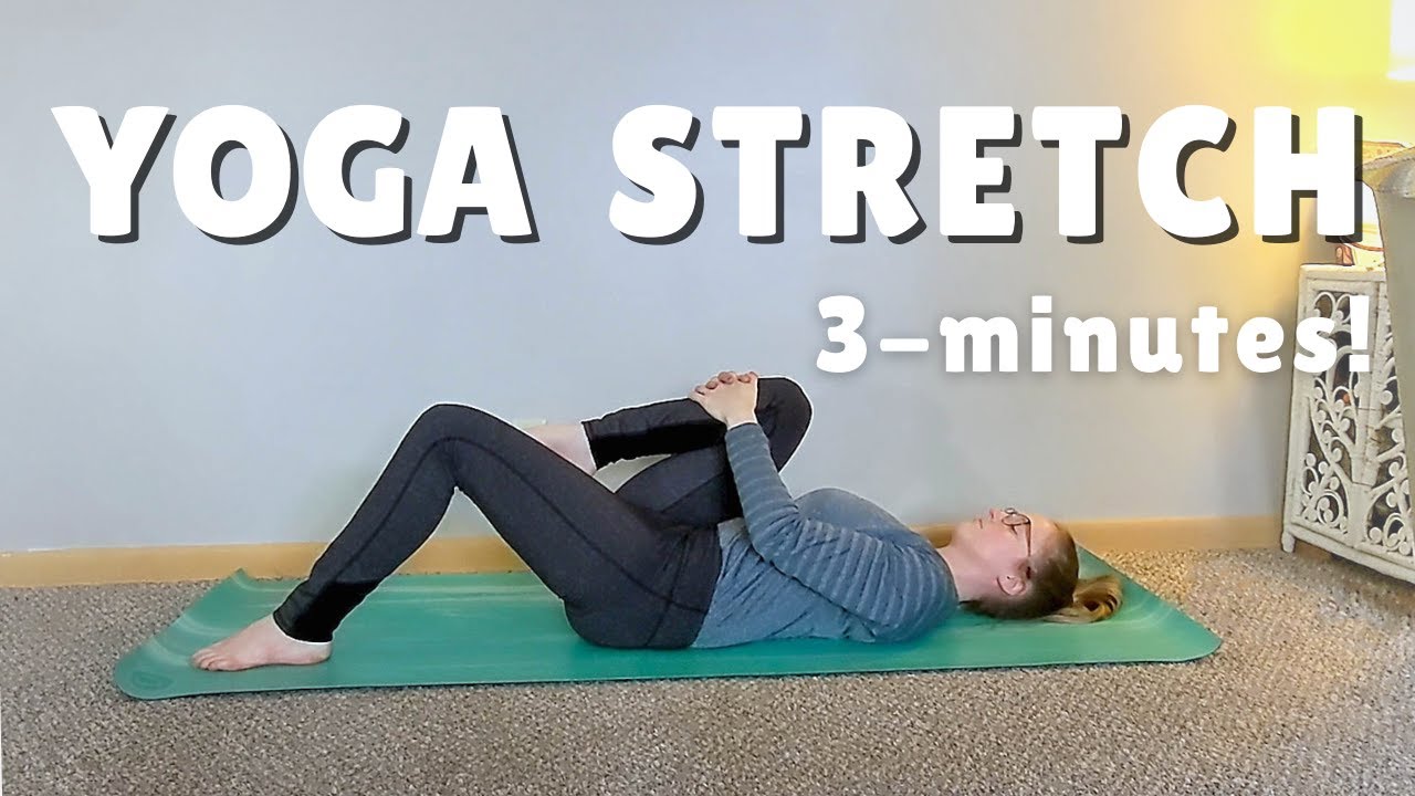 3-min Evening Yoga | Quiet Yoga Stretch in Bed