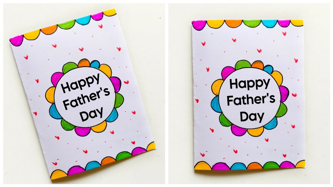 Last minute Fathers Day Card Easy | DIY Father's Day Gift Ideas 2026 | White Paper Father's Day Card