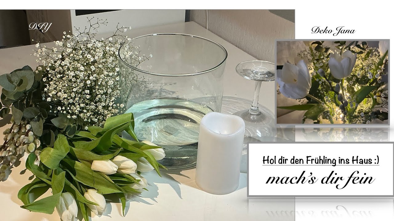 DIY: Tulpen im Lichterschein - Frühlingshafte Dekoidee- Deko Jana 🤍
