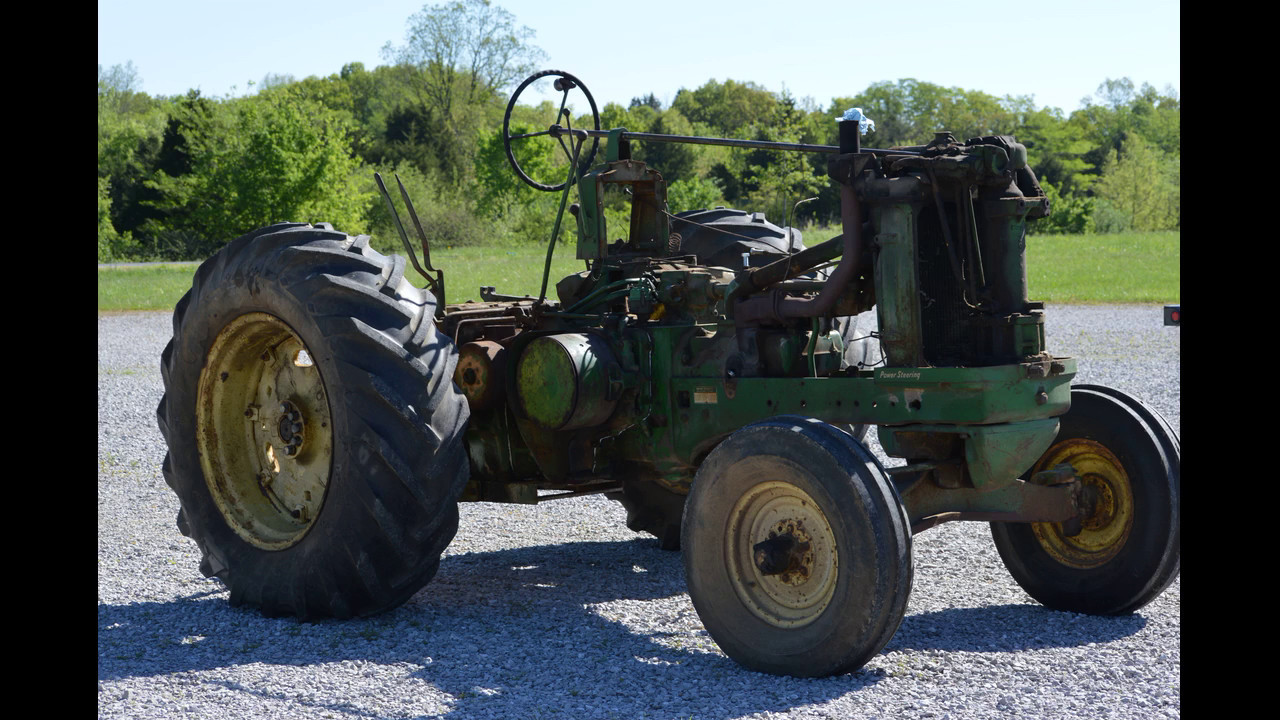 Dustless Blasting '59 John Deere Tractor