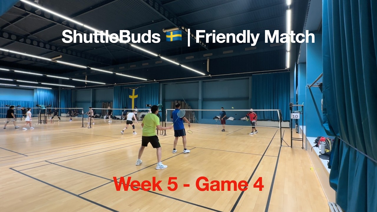Doubles Thriller Match 😎 | Indian Badminton Players in Sweden | Week 5 – Game 4