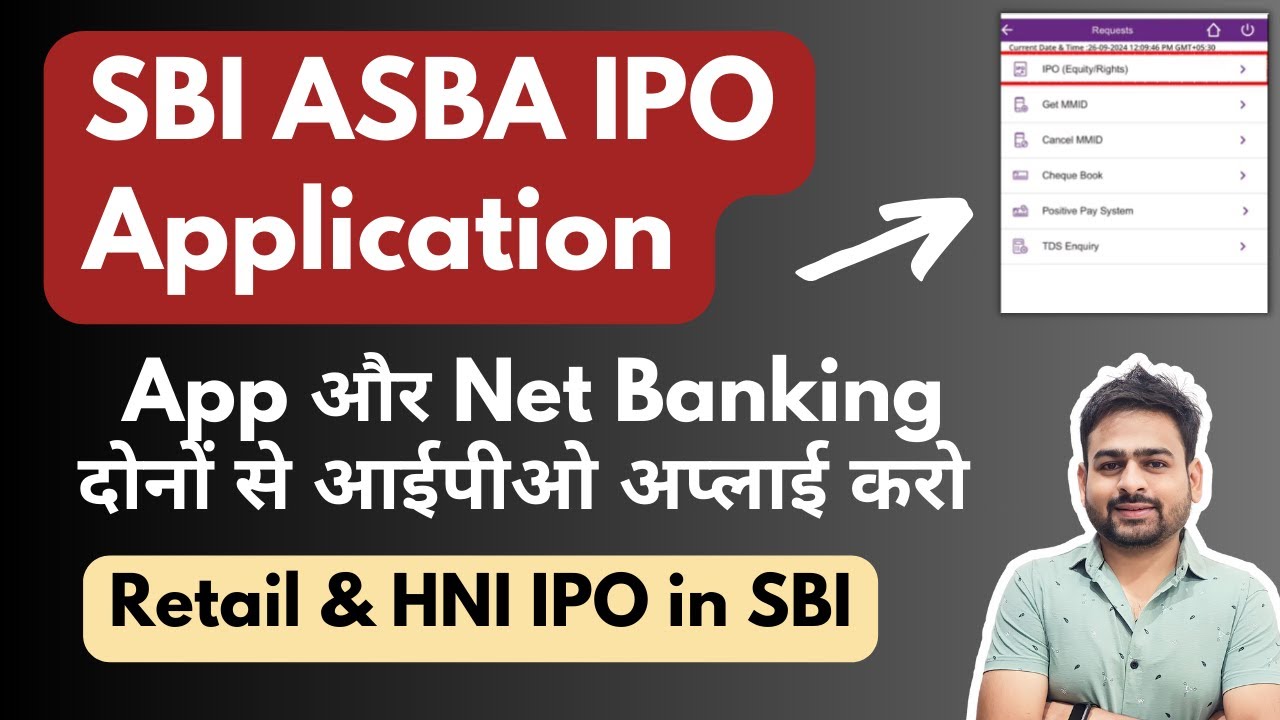 SBI ASBA IPO Application | How to Apply for an IPO via YONO SBI | How to Apply for an IPO using S...