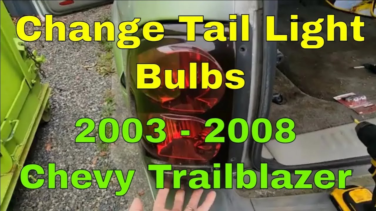Change Tail Light Bulbs in 2003, 2004, 2005, 2006, 2007 & 2008 Chevrolet (Chevy) Trailblazer