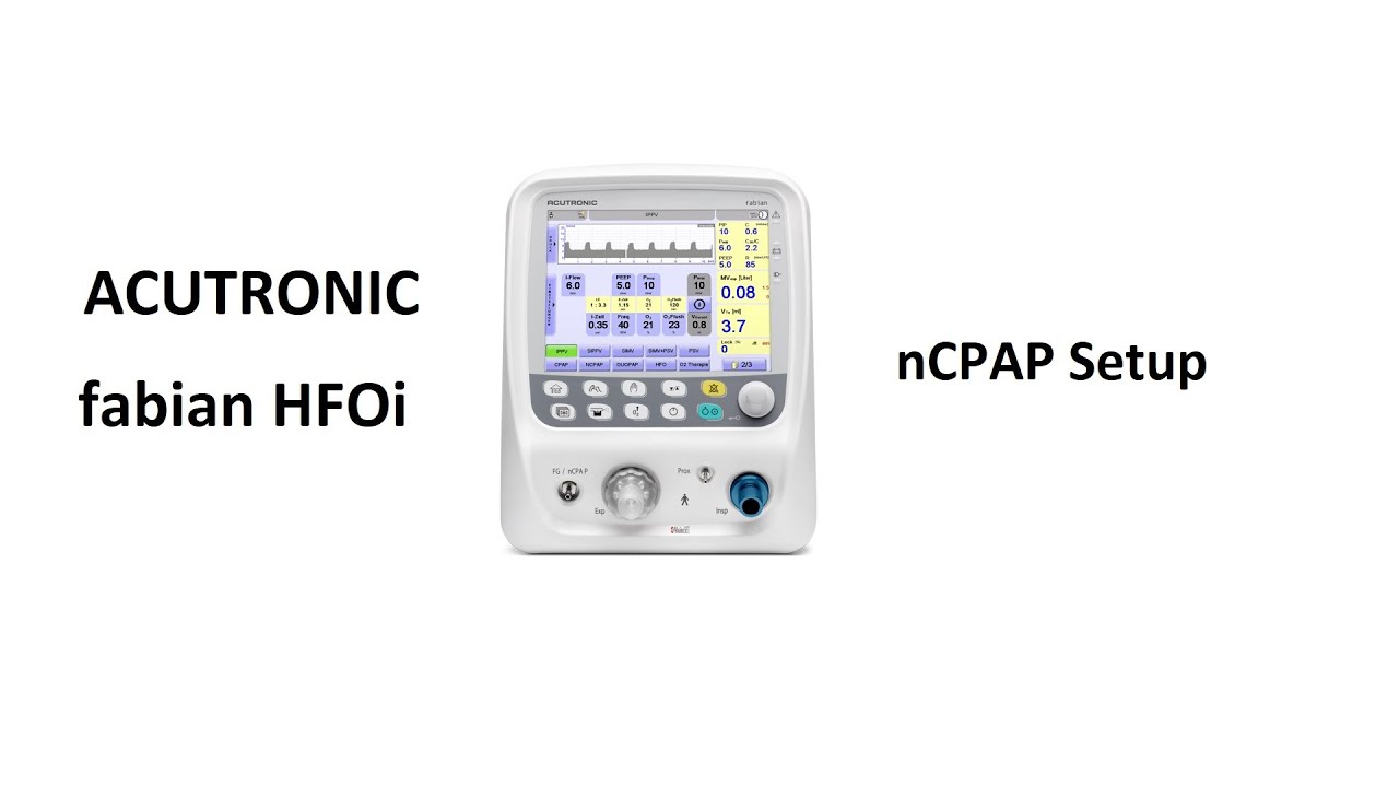 nCPAP setup on HFOi Acutronic fabian