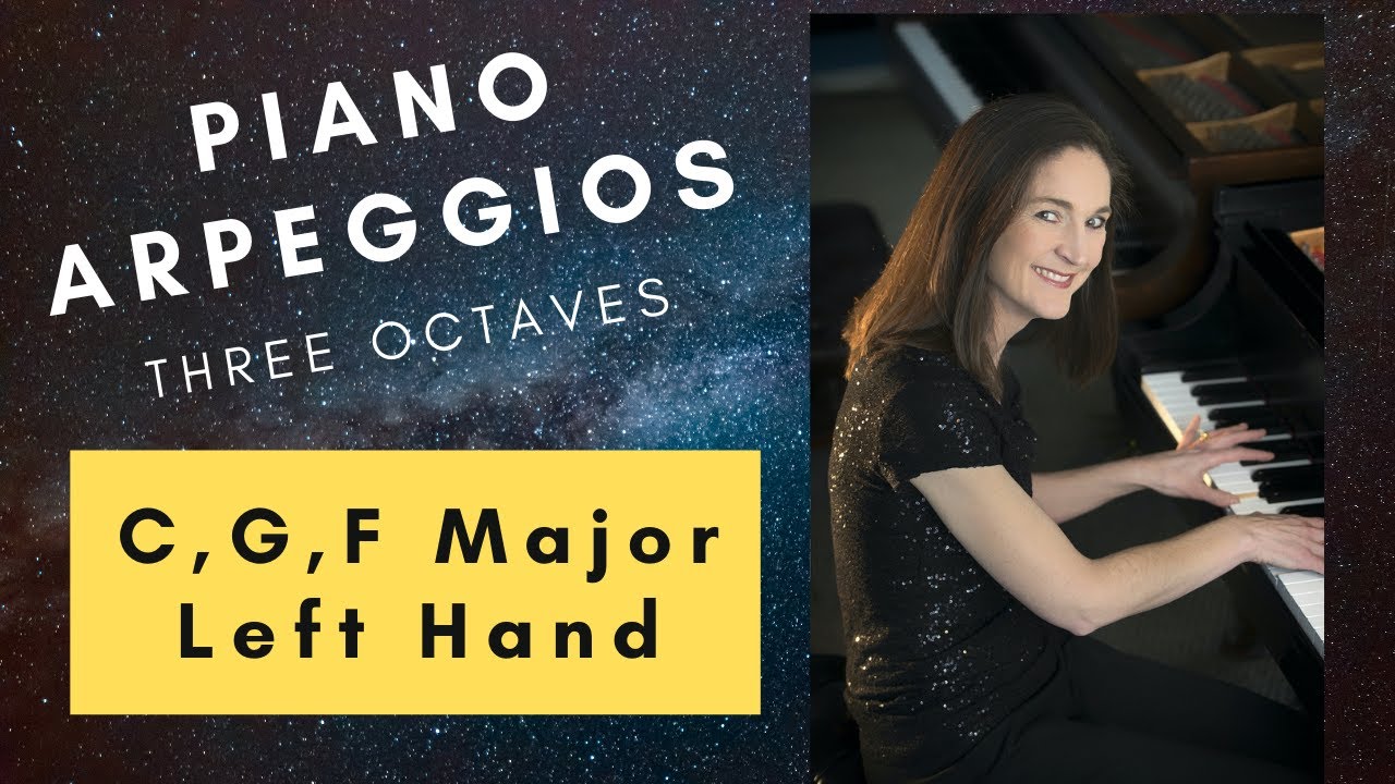 How to Play Piano Arpeggios 3 Octaves C major, G major and F Major (left hand) THEY FEEL THE SAME!