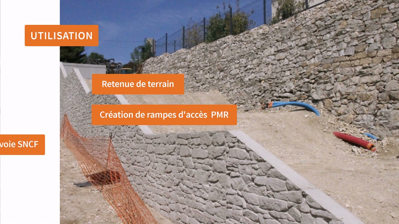 Les murs de soutènement PBM