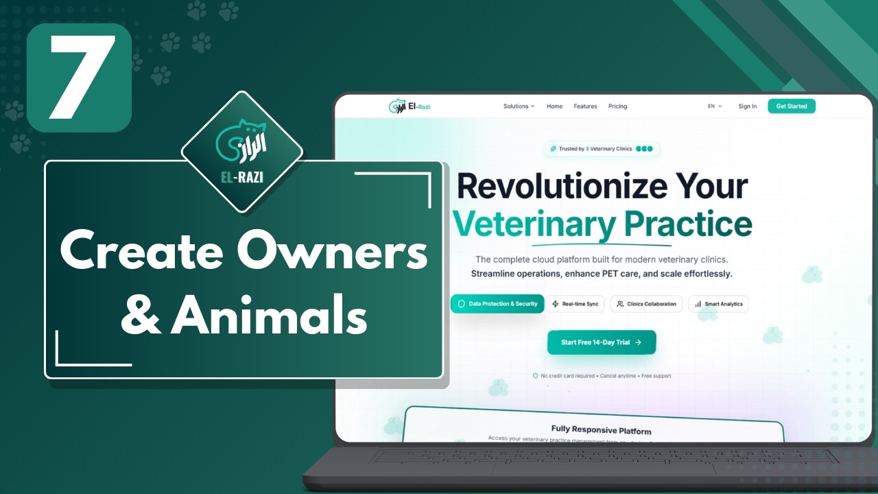 EL-RAZI Client Management: Adding Owners & Animals
