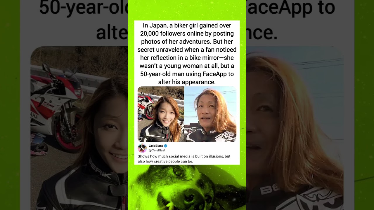 In Japan, a biker girl gained over 20,000 followers online by posting photos of her adventures.