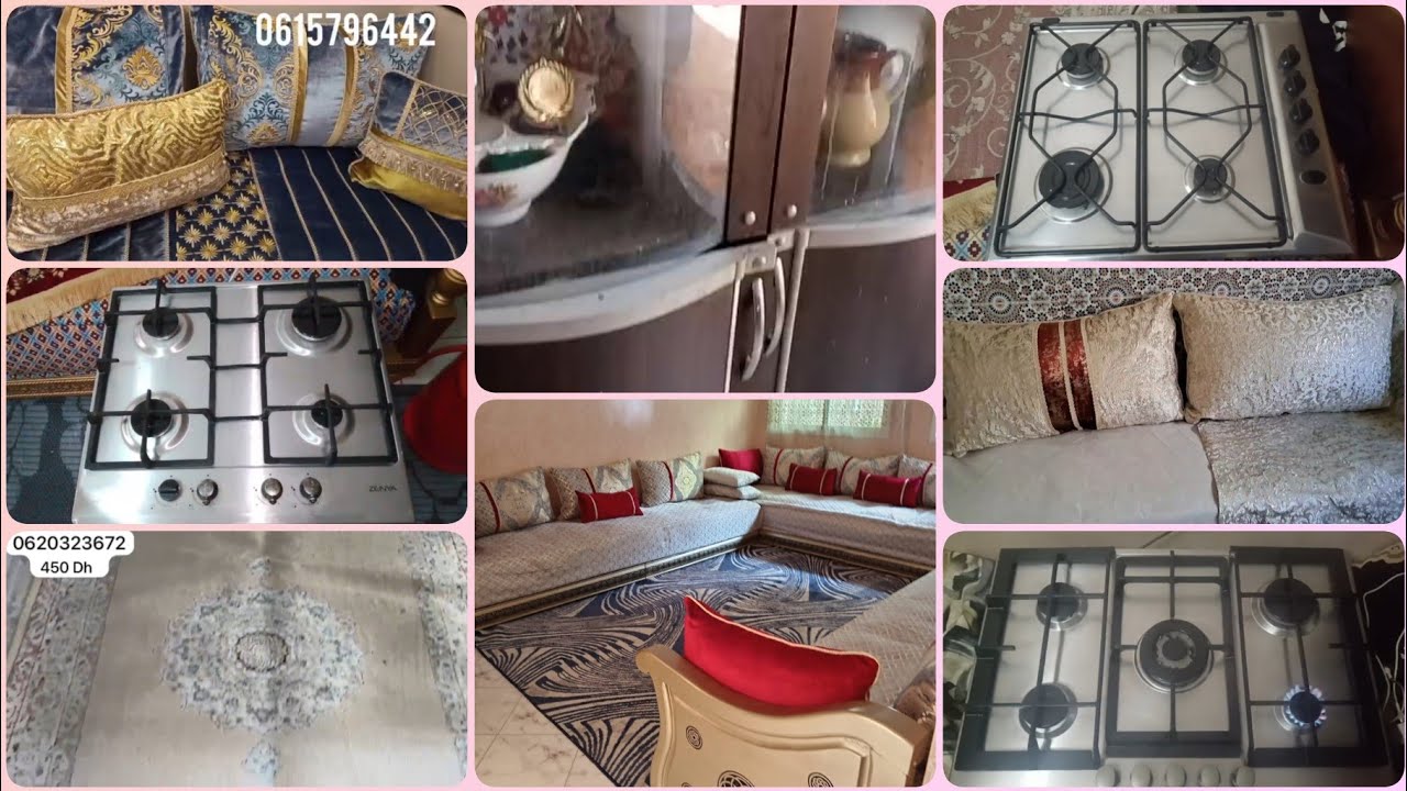 اثاث مستعمل للبيع🌹هميزات هبال🌹كاستريات بالهبل🌹زرابي🌹ماريو تاع الاواني 🌹الهوة ديال الطلامط متفلتوش