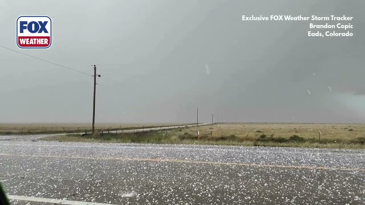 Watch: INTENSE Colorado Hailstorm Decimates Windshield Of Exclusive FOX Weather Storm Tracker