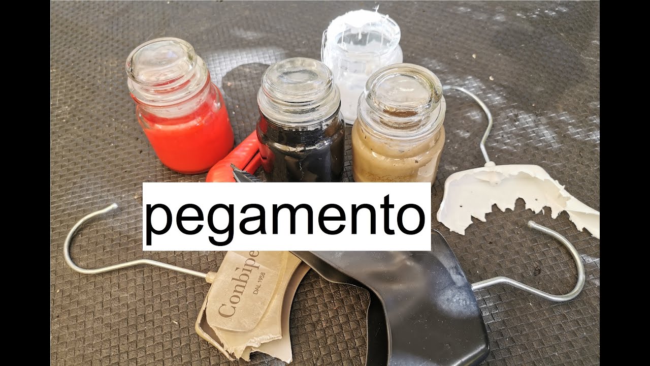 PEGAMENTO casero de percha ✯⭐PLASTICO reciclado @5
