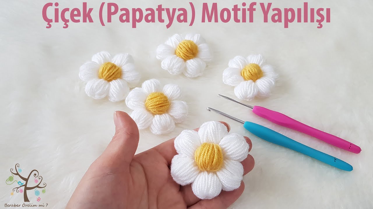 Çiçek 🌼 (Papatya) Motif Yapılışı