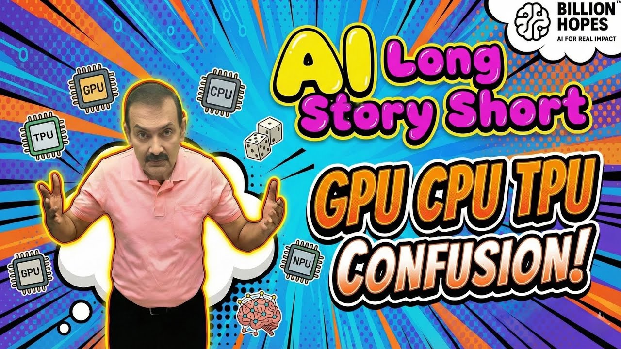 Устранена путаница с ИИ-чипами &mdash; CPU, GPU, TPU &mdash; простое 5-минутное руководство для всех | ИИ: ко...