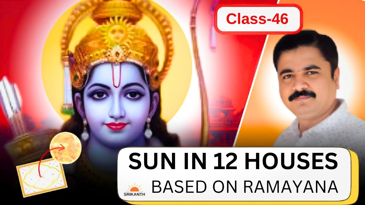 Class- 46 | Sun in 12 Houses based on Rama's Life in Ramayana | Srikanth Vedic Astrology English