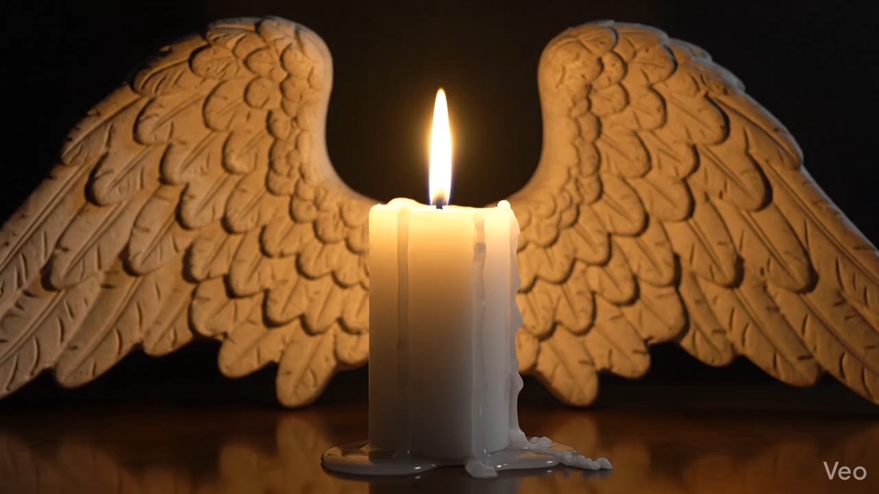 Angel Wings Candle Light ✨ Peaceful Candle Flame for Meditation, Prayer & Sleep | Light