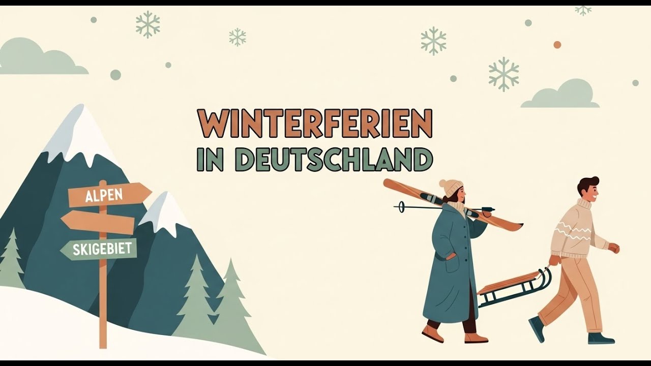 Winterferien/ Winter Holidays Explained in German 🇩🇪❄️#podcast #deutschf&uuml;ranf&auml;nger #deutschkurs
