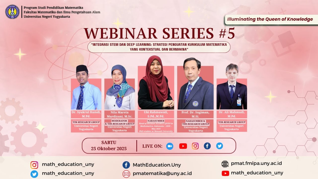 WEBINAR SERIES #5 2025 || Integrasi STEM dan Deep Learning