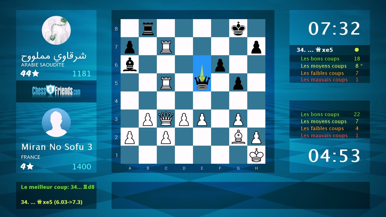 A01 Nimzo-Larsen, Classical Variation : Miran No Sofu 3 - شرقاوي مملووح, 1-0