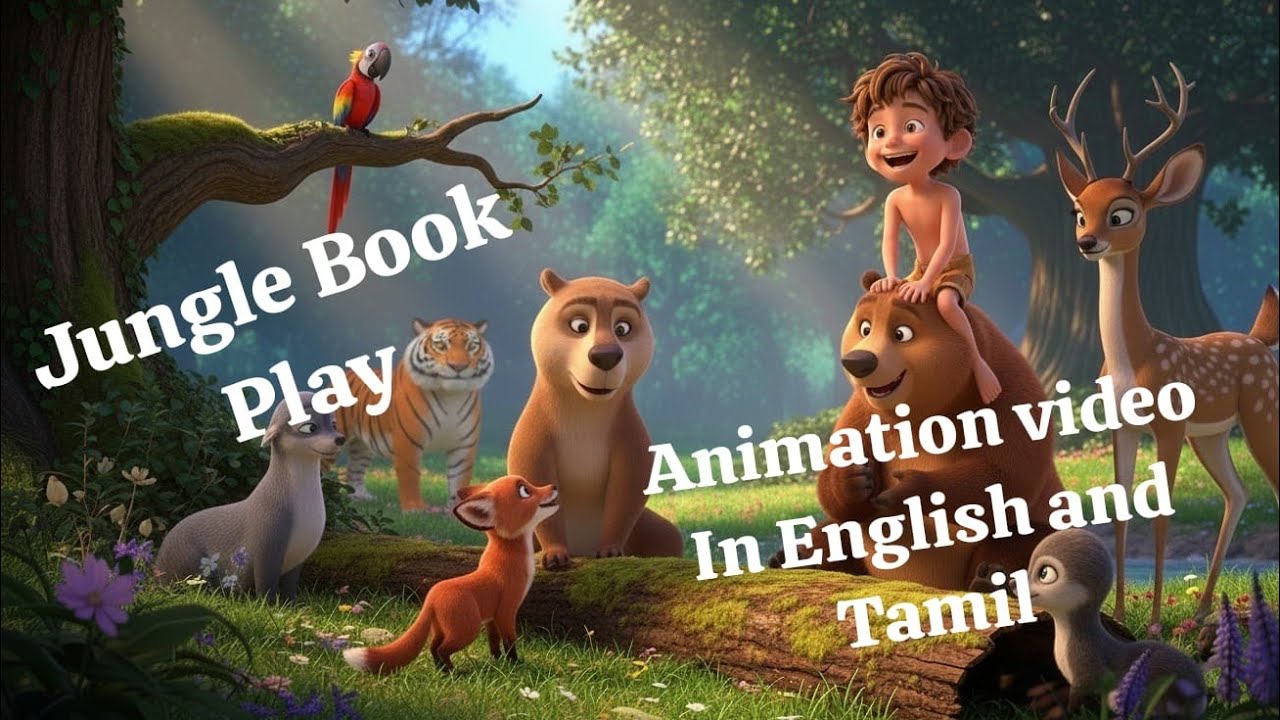 Jungle Book 6th English Term 3 Play Animation video in English and Tamil 