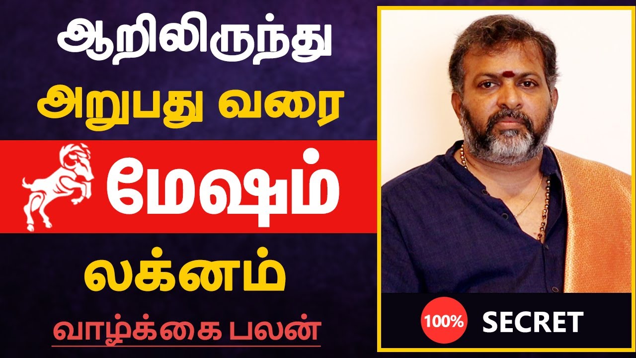 மேஷ லக்னம் - ஆறிலிருந்து அறுபது வரை | mesha lagna palangal in tamil