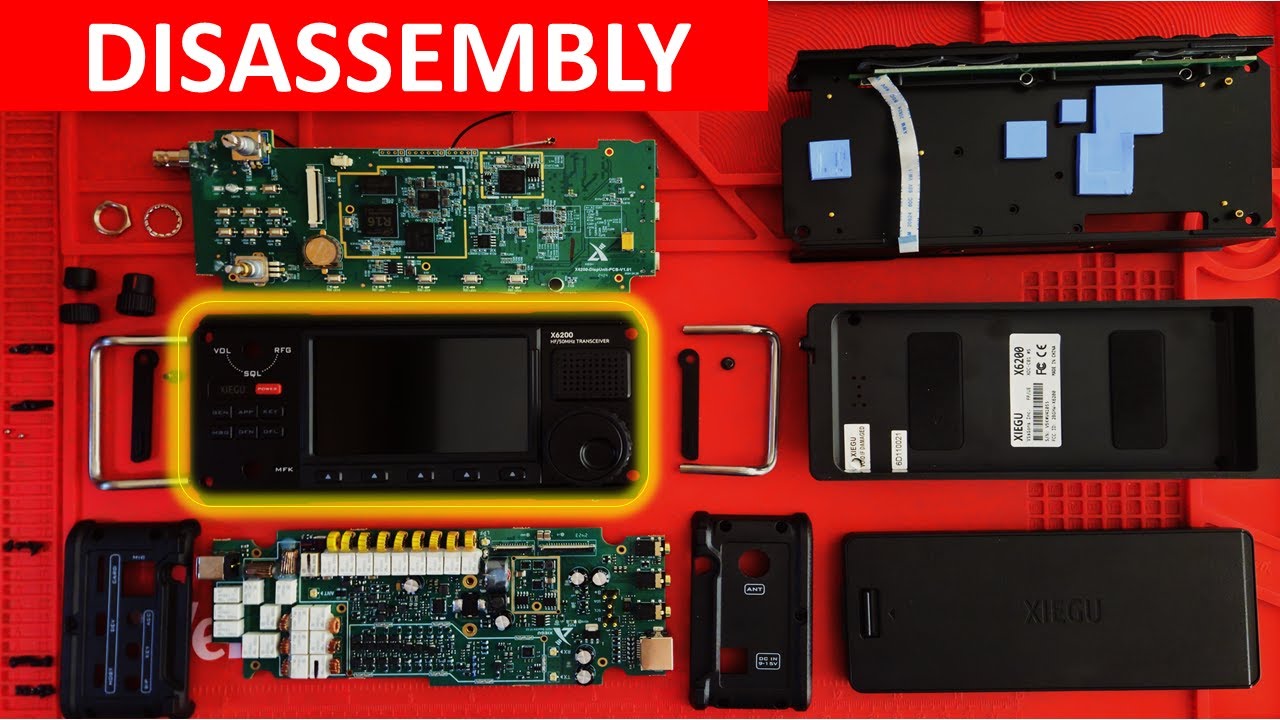 XIEGU X6200:  TEARDOWN DISASSEMBLY