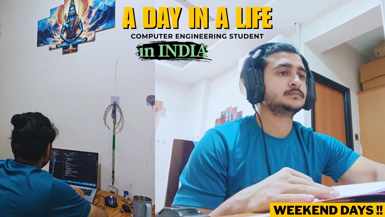 A day in the life of a Computer Engineering Student in India #journeywithrishab 
