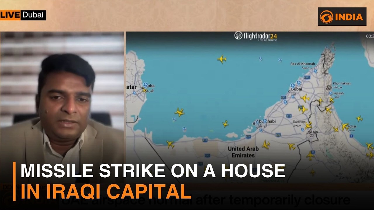 Missile strike on a house in Iraqi capital