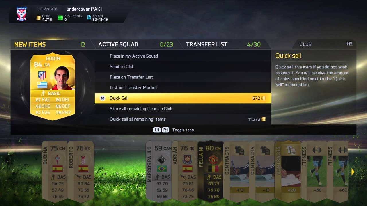 FIFA 15 inform fellaini