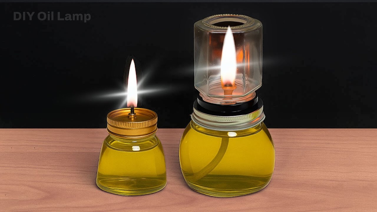 How to make your own olive oil lamp as a backup during a power outage