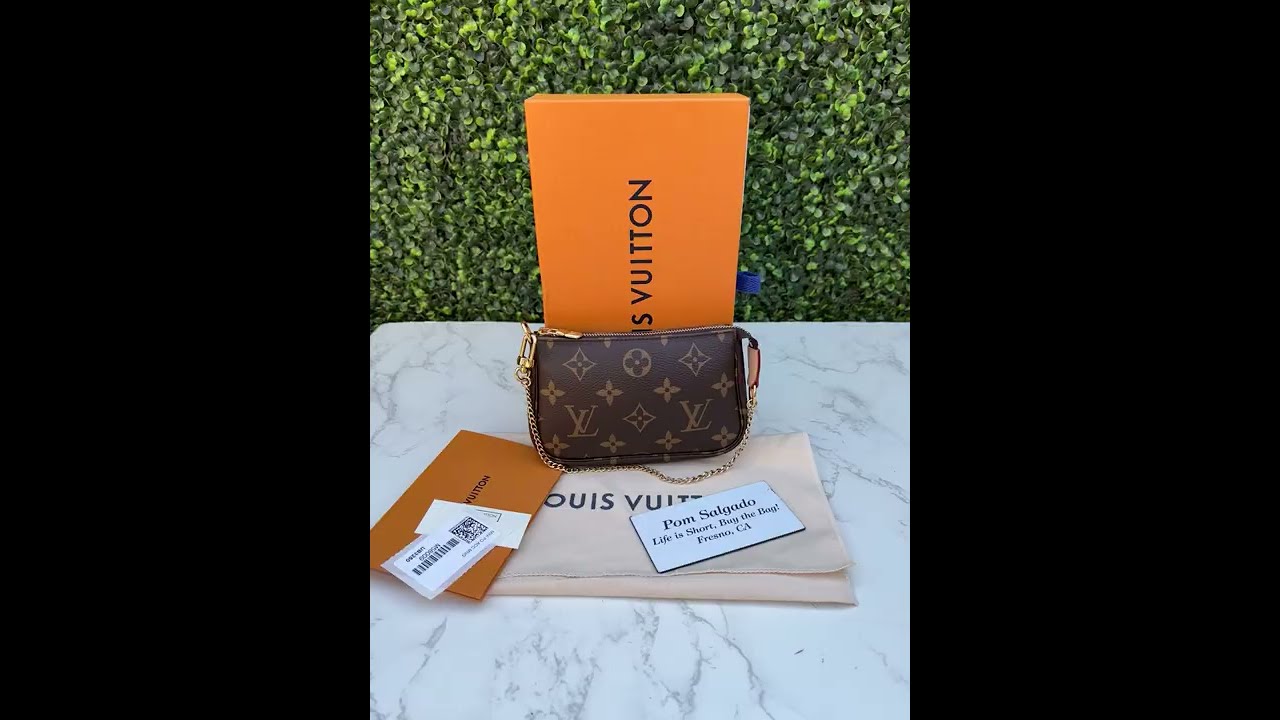 Authentic Preowned Louis Vuitton Monogram Canvas Mini Pochette Accessories