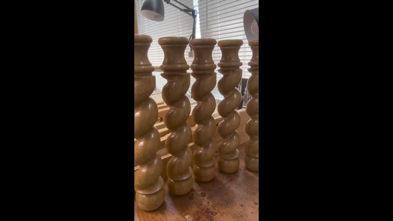 Making the Barley Twist Clavichord Leg