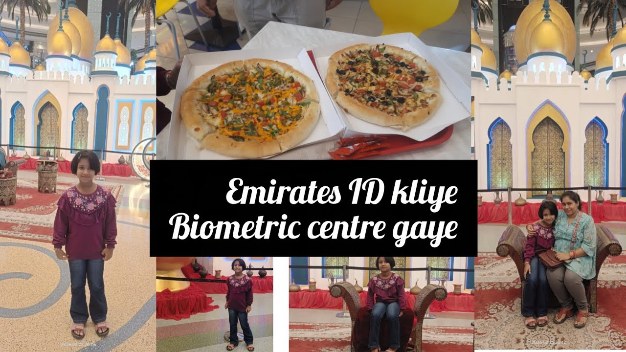 Emirates I'd keliye biometric centre gaye !! Jaldi aane ke wajah se mall ghumne gaye