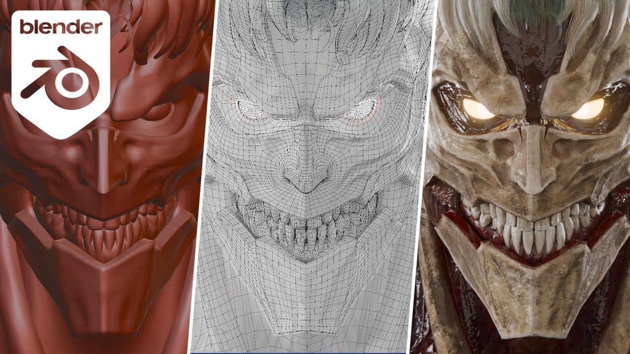 How I 3D Model The ARMORED TITAN In Blender 4.2.1 [ Timelapse ]