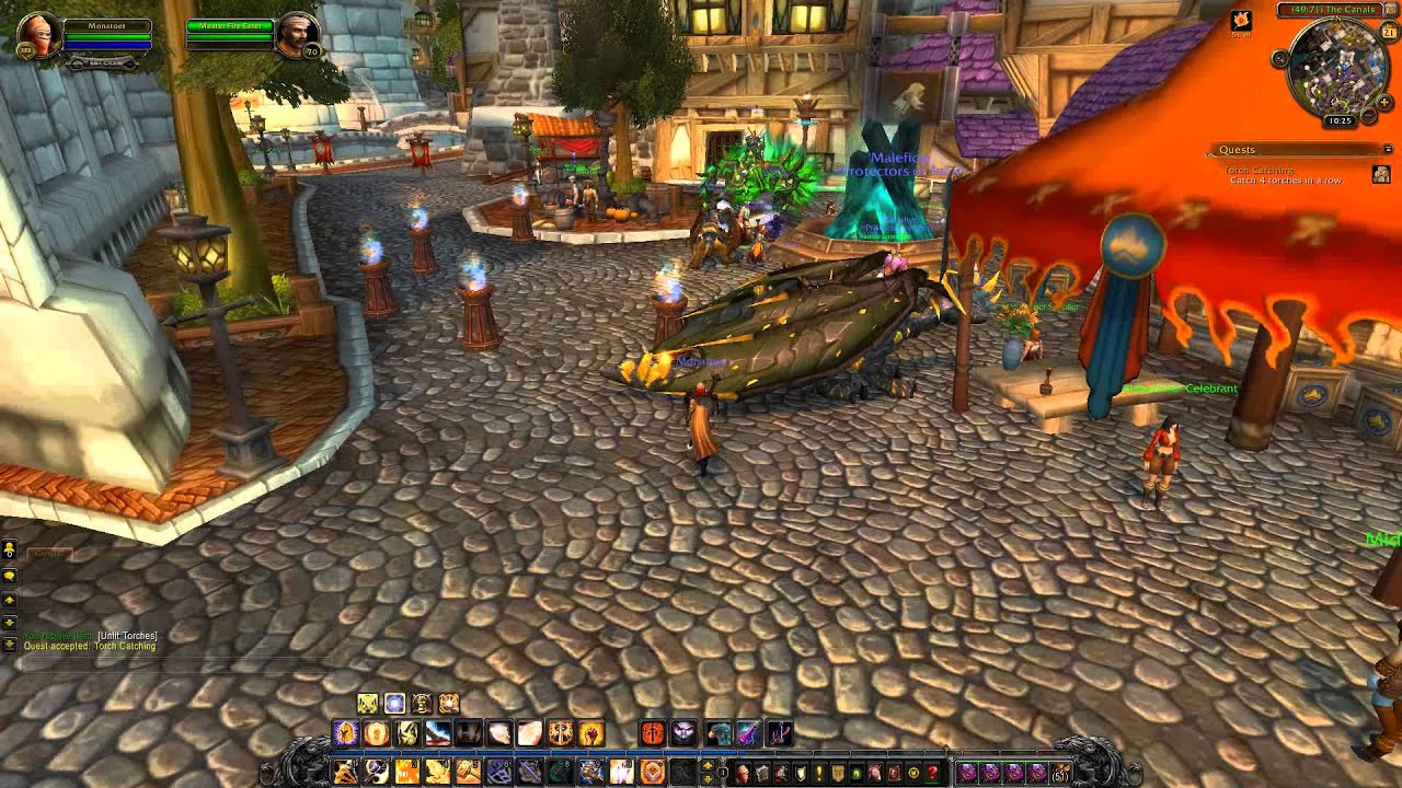 Midsummer Fire Festival, Quest 6: Torch Catching (WoW, human, Paladin)