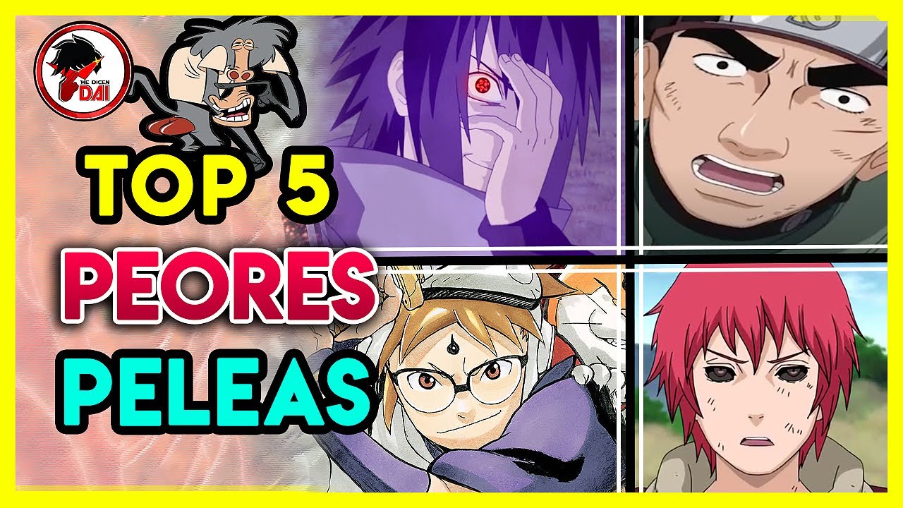 Naruto: Top 5 PEORES PELEAS de Naruto y Naruto Shippuden