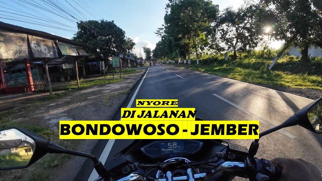 Suasana Indah Sore Di Jalanan Bondowoso - Jember