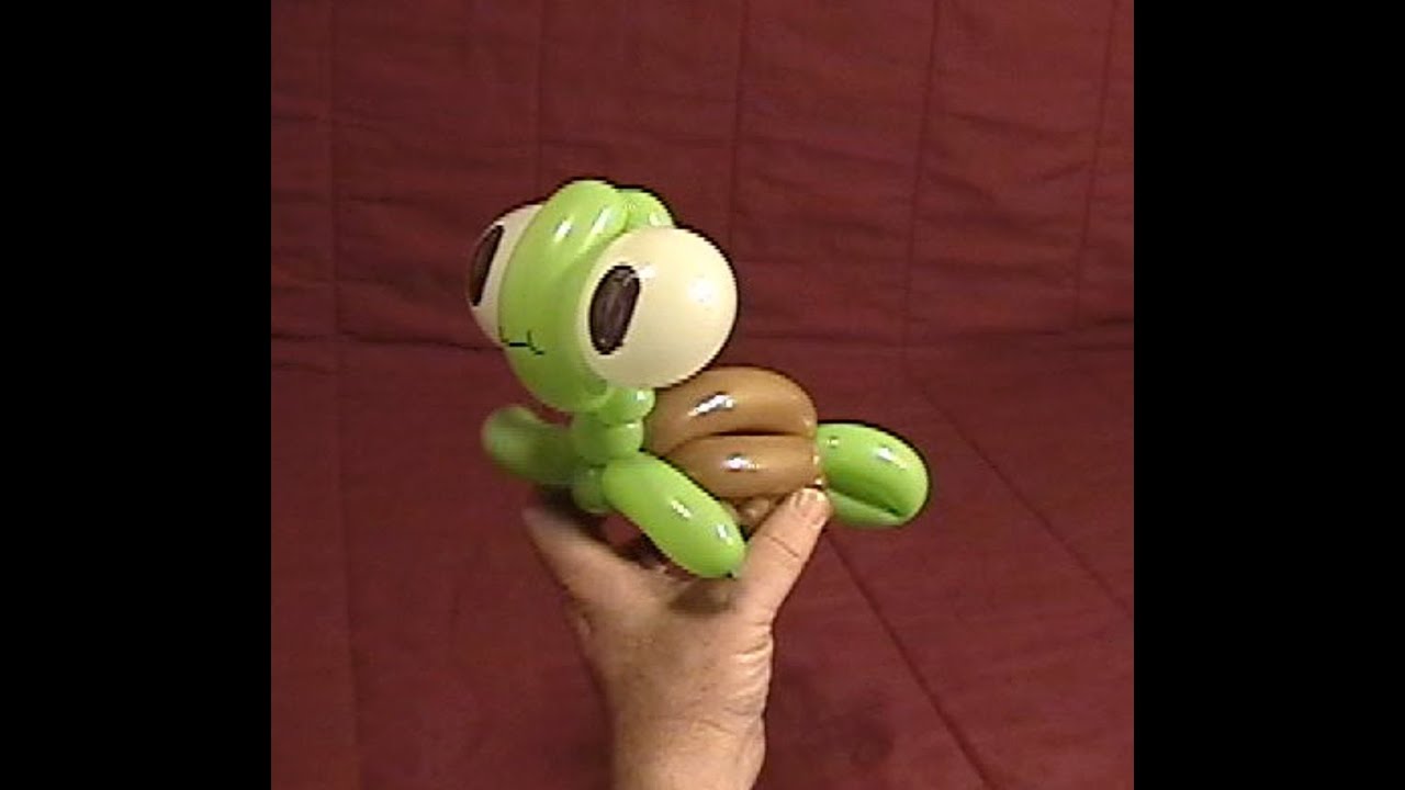 How to make a really cute balloon Tiny Turtle Squirt by Stretch the Balloon Dude