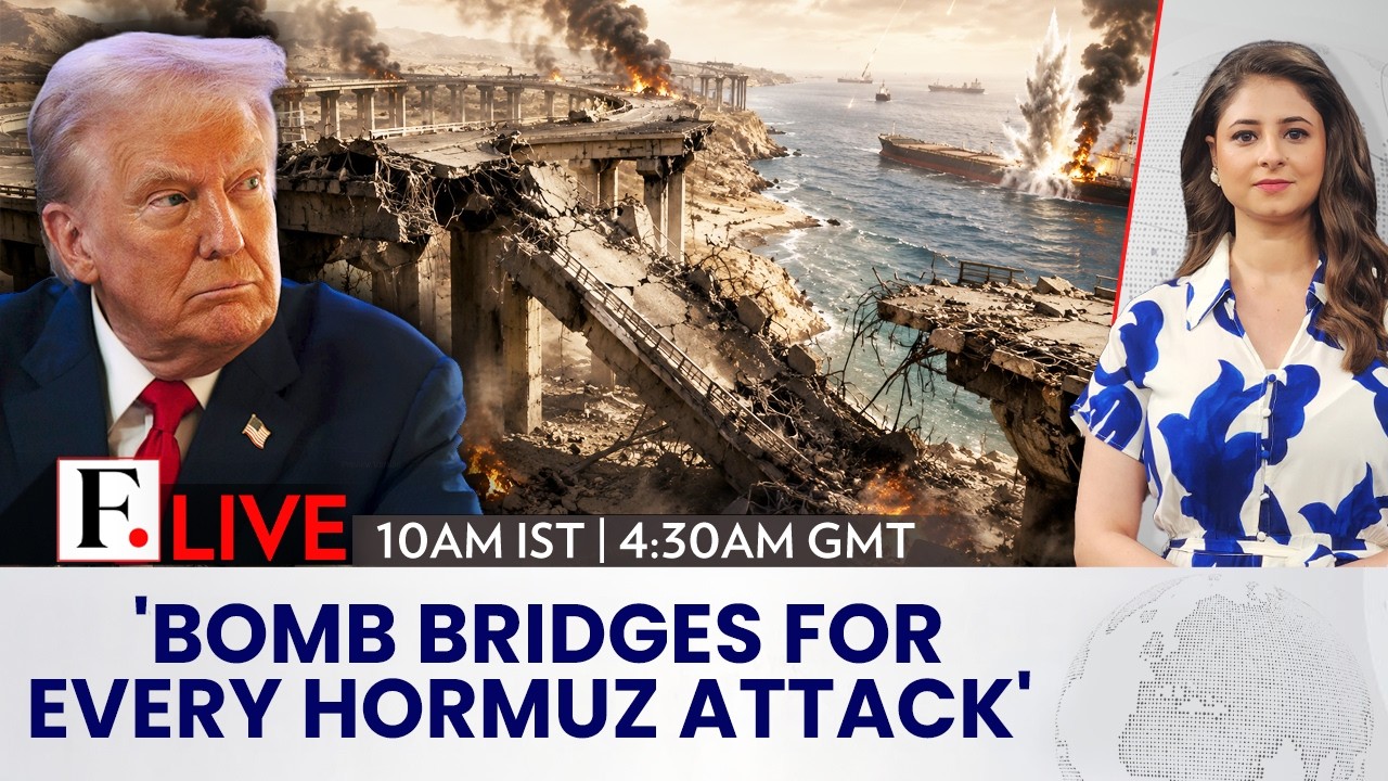 LIVE | Trump: Iran Fires At Ships, US Will Bomb Bridges And Power Plants | Firstpost
