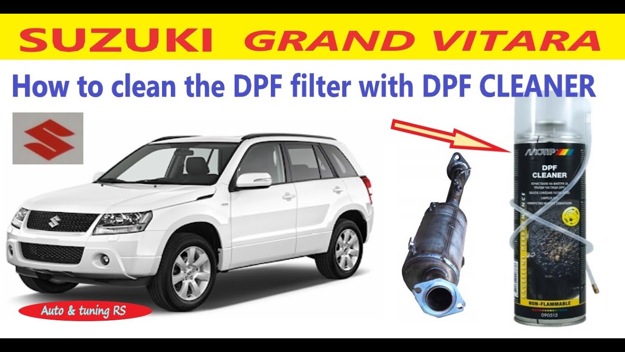 Как очистить фильтр DPF очистителем DPF Suzuki Grand VItara 1.9DDIS / Очистка сажевого фильтра